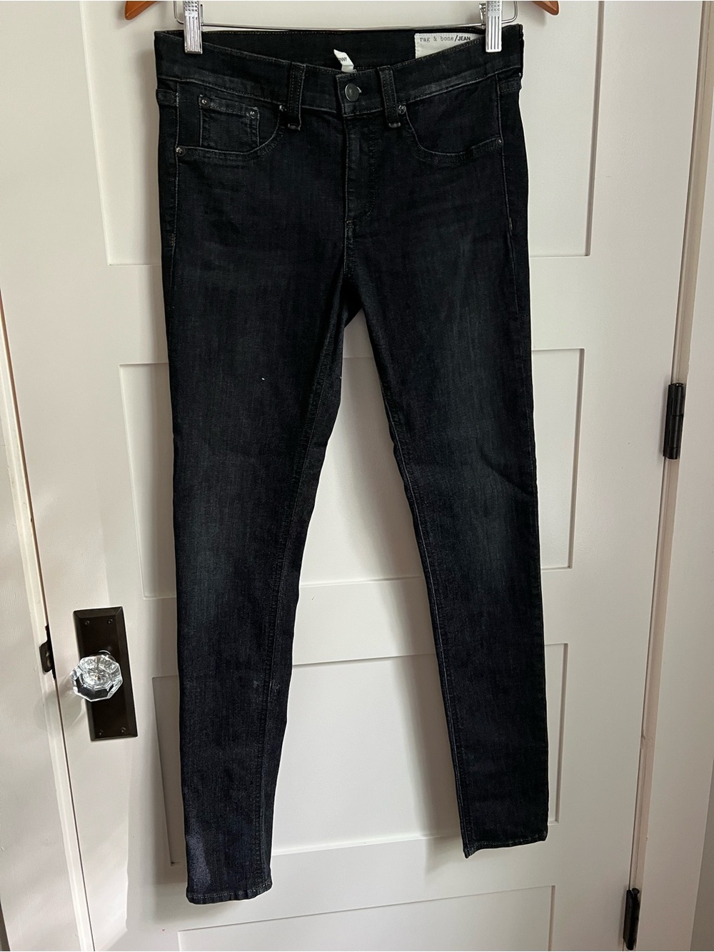 rag & bone Black Rae Skinny Jeans 28